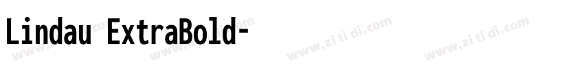 Lindau ExtraBold字体转换